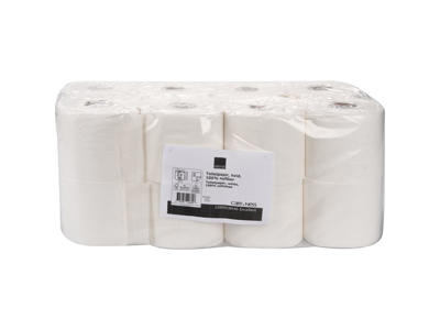 TOILETPAPIR CARE-NESS EXCELLENT 2 LAGS, 55 MTR. PR. RL. 9,5 CM. BRED. HVID NYFIBER. 32 RL. PR. SÆK.