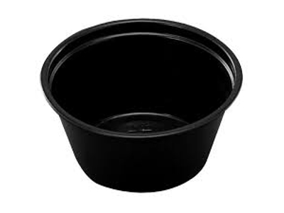 BÆGER SORT PP 60ML. Ø62X30MM A 2500 STK. 