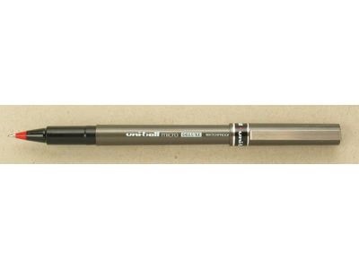 ROLLERPEN UNI-BALL UB-155 DE LUXE MICRO 0,2MM RØD              *** 