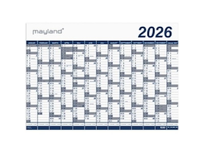 KALENDER MAYLAND 2026 26065100 KÆMPEKALENDER 1X13 MDR. PP-PLAST 100X70CM