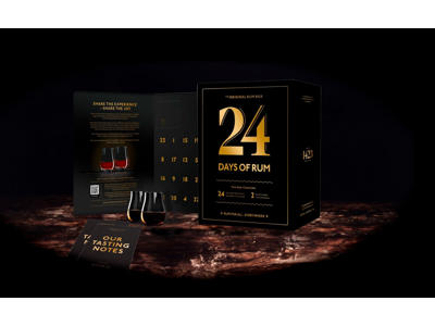 JULEKALENDER 24 DAYS OF RUM KALENDER BLACK EDITION