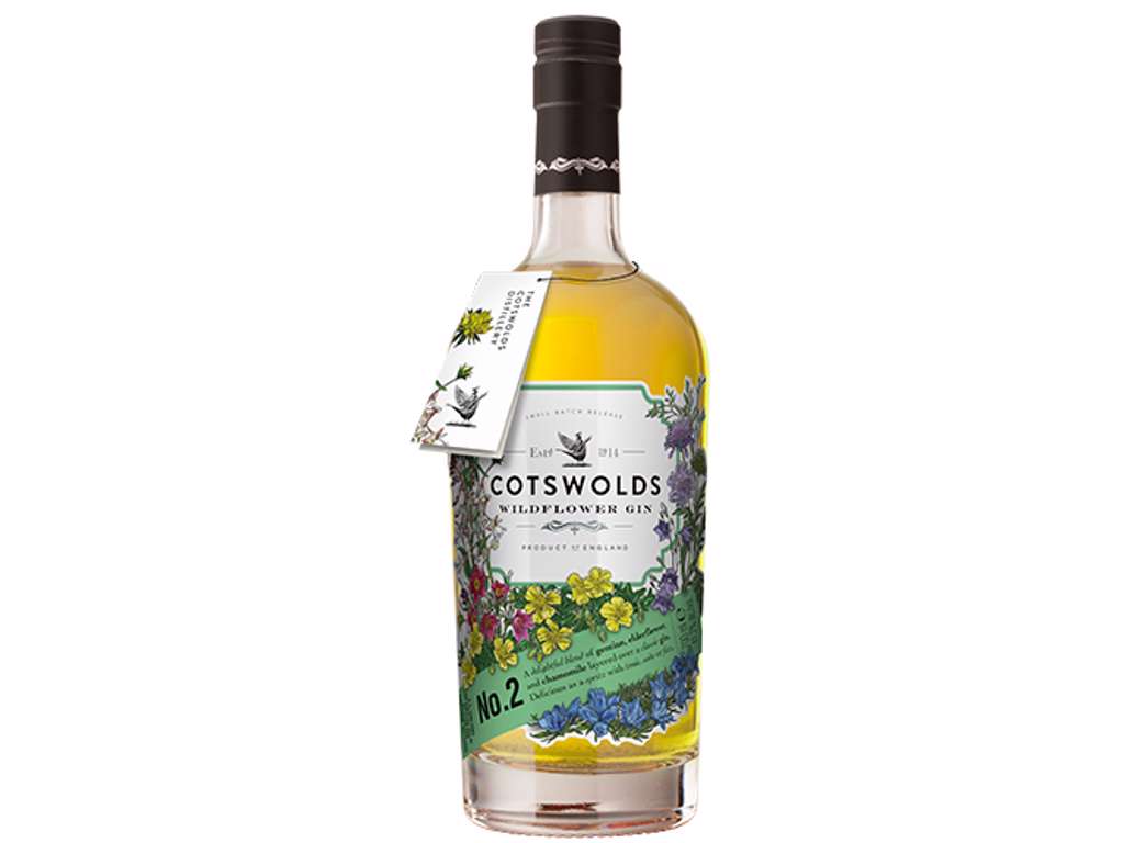 COTSWOLDS WILDFLOWERS N.O. 2 70CL. 41,7% HYLDEBLOMST OG  KAMILLE