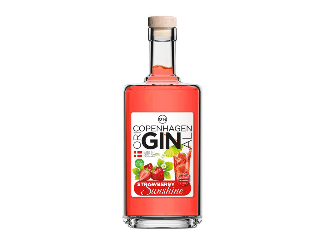 COPENHAGEN GIN ORIGINAL COCKTAIL STRAWBERRY 70CL. 37,5% 