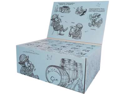 JULEKALENDER GIN MAC Y, 24 STK. A 2CL. 14 FORSKELLIGE PRODUCENTER 