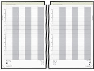 KALENDER MAYLAND 2026 A4 AFTALE DAGKALENDER SORT PP-PLAST 21X29,7 CM 26220000