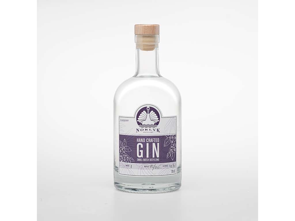 NORLYK DESTILLERI BLUEBERRY GIN MINIATURE 5CL. 42% 