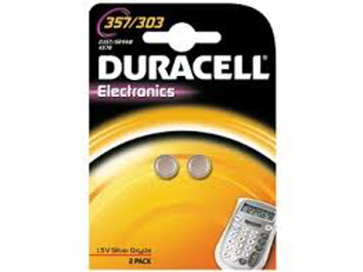 BATTERI DURACELL ELECTRONIC V357/303 SR44 2 STK. 