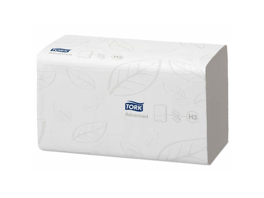 PAPIRHÅNDKLÆDE TORK SOFT H3    () ADVANCED 2-LAGS SINGLEFOLD 290163 A 3750 ARK ERSTATTER 080253