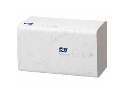 PAPIRHÅNDKLÆDE TORK SOFT H3    () ADVANCED 2-LAGS SINGLEFOLD 290163 A 3750 ARK ERSTATTER 080253