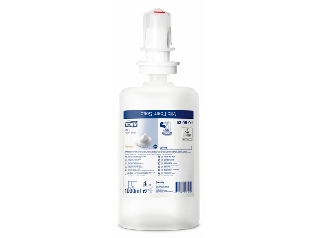 SKUMSÆBE TORK S4 PREMIUM HVID MILD 520501 A 1 LTR. 