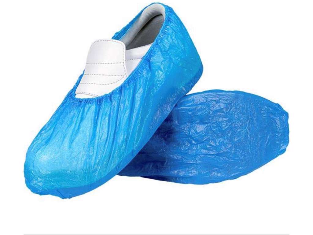 OVERTRÆKSSKO BLÅ STR. L 36X15CM LDPE PK. A 50 PAR  