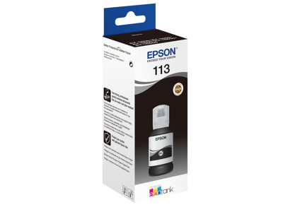 BLÆKPATRON EPSON 113 ECOTANK PIGMENT BLACK INK BOTTLE C13T06B140 