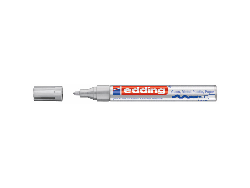 MARKER EDDING 750 PAINTMARKER  HVID 2-4MM 