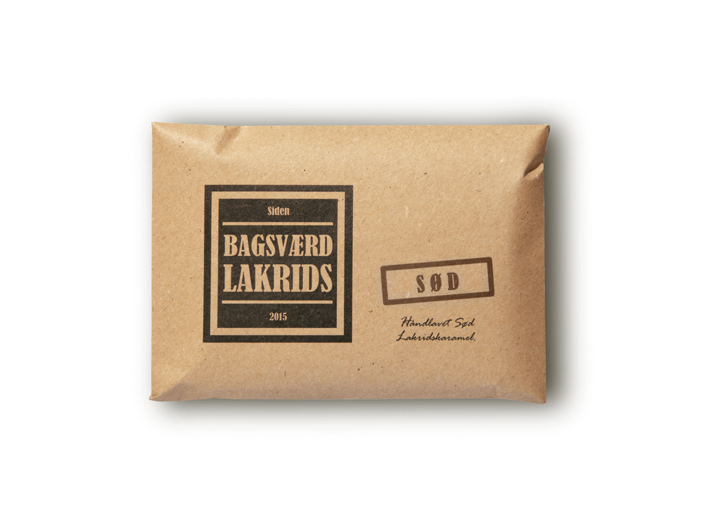 BAGSVÆRD LAKRIDS 160GR. SØD LAKRIDSKARAMEL GLUTENFRI 