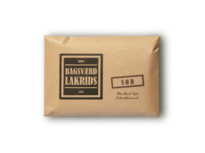BAGSVÆRD LAKRIDS 160GR. SØD LAKRIDSKARAMEL GLUTENFRI 