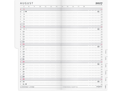 KALENDER MAYLAND 2027 27095200 INDEX PLANNER REFILL 