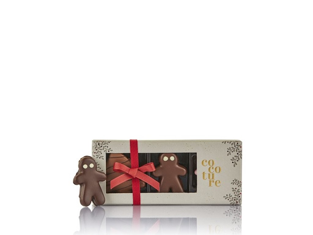 COCOTURE JULEMARCIPANFIGURER 3 STK.  60 GR. GRÅ ÆSKE