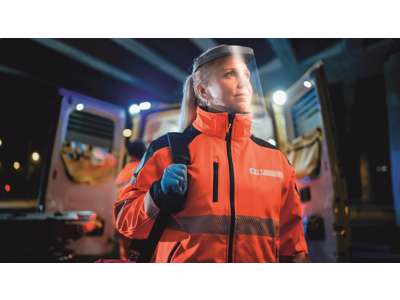 ANSIGTSVISIR DURABLE PRO CE-MRK. KAN VIPPES OP- GLAS KAN UDSKIFTES NY MODEL