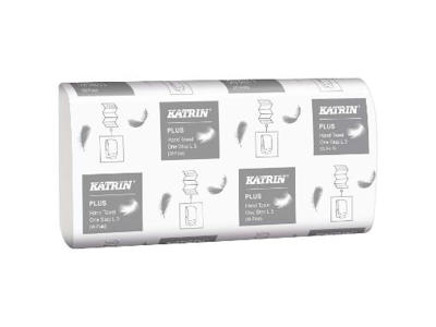 HÅNDKLÆDEARK KATRIN PLUS ONE-STOP 3-LAGS 23,5X34X8,5CM, 1890 ARK () 344010