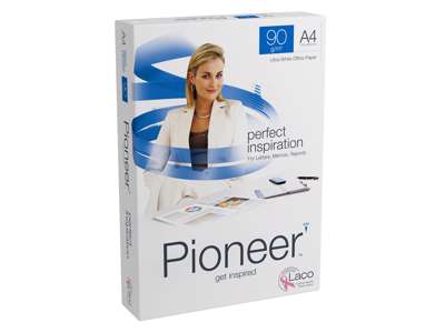 KOPIPAPIR PIONEER A4 90GR. KOPI/ INKJET/LASER 500 ARK/PK. 