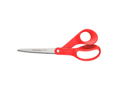 SAKS FISKARS AVANTI UNIVERSAL  () VENSTREHÅNDS 210MM RØD 