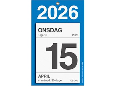 KALENDER MAYLAND 2026 26253000 KONTORAFRIVNINGSKALENDER 22X13,7 CM