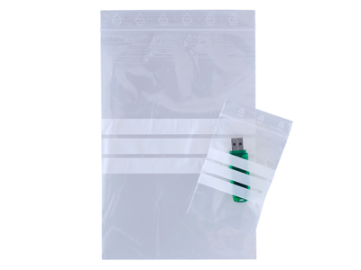 LYNLÅSPOSE  60 X 80 MM T-61 MED SKRIVEFELT 100 STK/PS. T230302