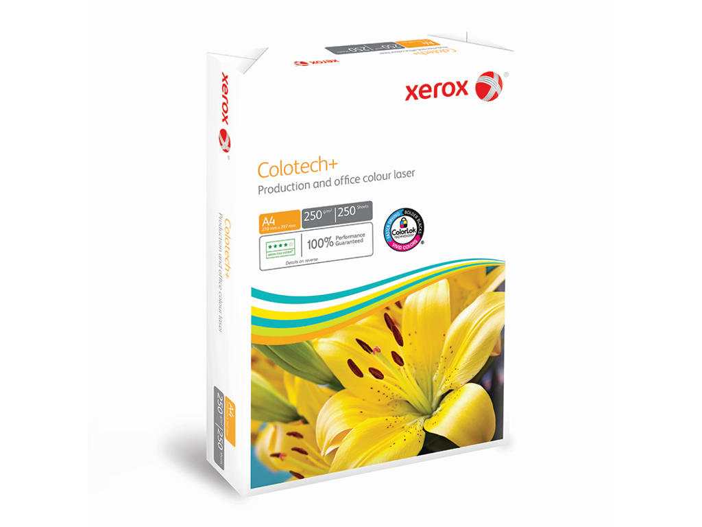 KOPIPAPIR XEROX COLOTECH+ A4 200GR 250 ARK/PK TIL FARVE KOPI/INKJET/ LASER