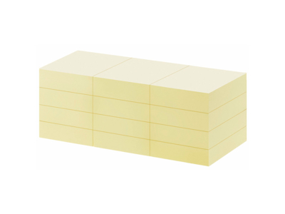 BLOK Q-LINE NOTES 38 X 50 MM GUL  S004025