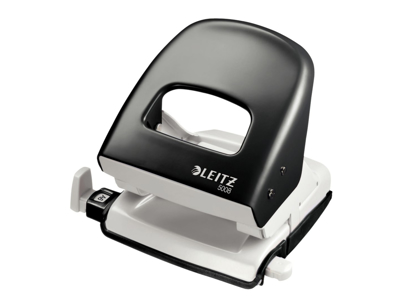 HULAPPARAT LEITZ 5008 2-HULS SORT MED SKINNE 30 ARK 