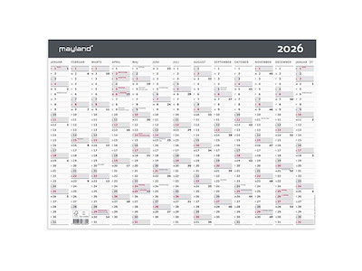 KALENDER MAYLAND 2026 A3 29,7X42CM VÆGKALENDER MODERNE 26063300