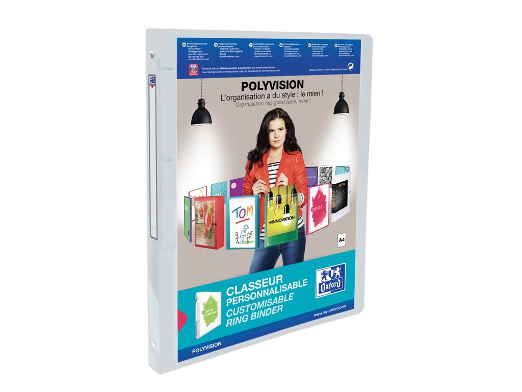 PANORAMMAPPE A4 KLAR 4 RINGE 15MM, RYGGBREDDE 20MM  100202277